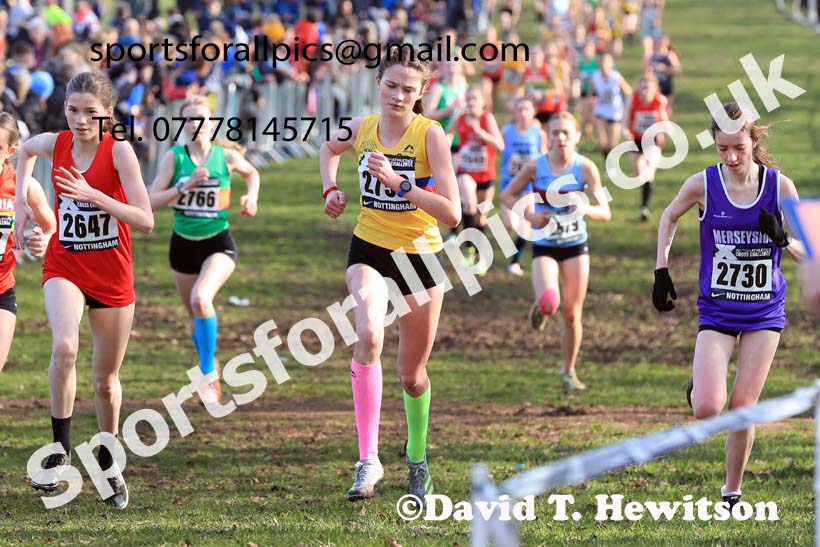 Girls Under-15s, 2024 CAU Inter Counties Cross Country Champs., Wollaton Park, Nottingham. Photo: David T. Hewitson/Sports for All Pics